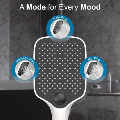 Square Hand Shower for Bathroom Without Hose Pipe